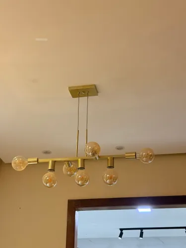 Luminária de teto Pendente Rubis para 7 Lâmpadas 68cm moderno industrial