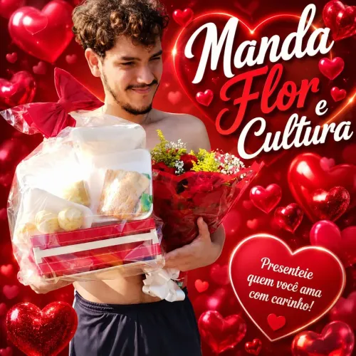 Cesta de café da manhã romântica