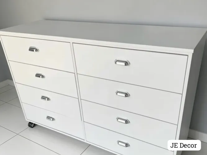 Cômodas de 8 gavetas em mdf