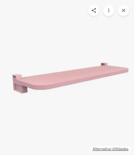 Prateleira suspensa infantil rosa