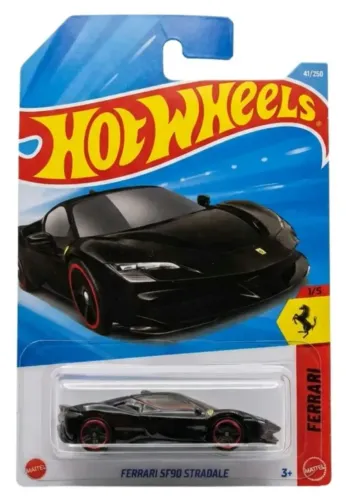 Hot Wheels Ferrari sf90 Stradale Preta