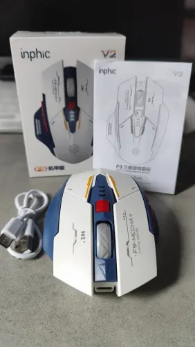 Mouse Inphic - F9 MECHA SILENCIOSO - NOVO