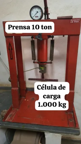 Prensa 10 Ton com célula de carga 1.000 kg