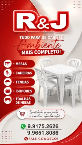 Aluga-se mesas