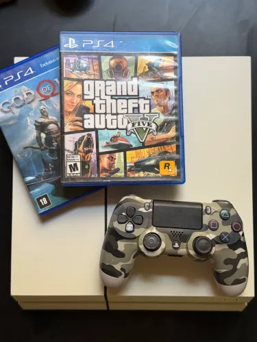 PS4 Branco 500GB + 3 Jogos