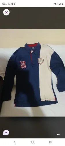 Camisa gola polo manga longa 