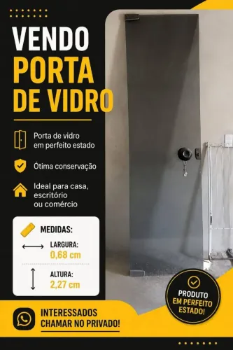 Porta de vidro