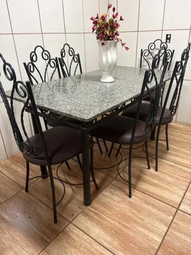 mesa 6 lugares granito