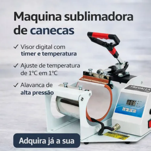 Máquina Sublimadora de Canecas - Entrega Grátis em Manaus