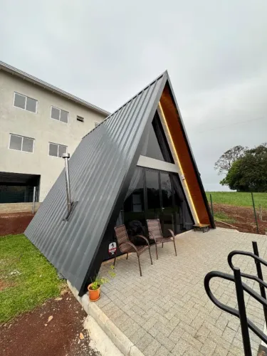 Chalé mobiliado em terreno de 416 m² no Engenho Braun - Chapecó