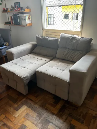 Sofá 2 lugares retrátil