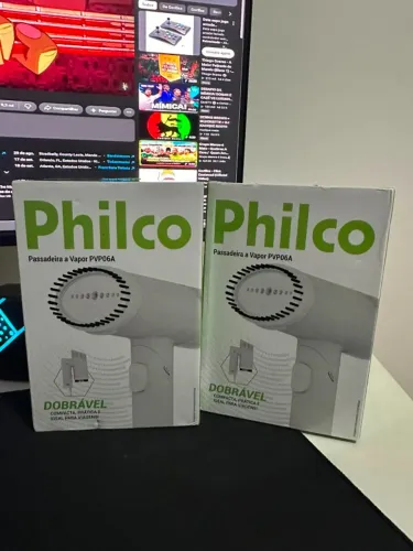 Passadeira a Vapor Philco PVP06A 1250W Bivolt Portátil Dobrável 150ml