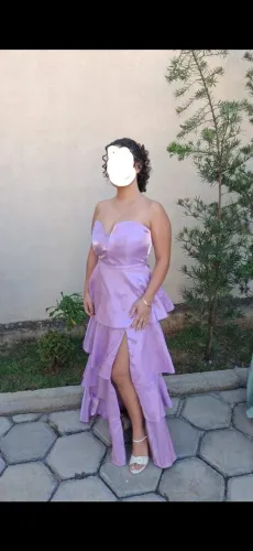 VESTIDO FESTA MADRINHA LILÁS