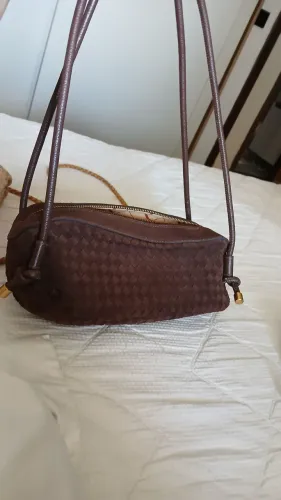 Bolsa Luiza Barcelos - Couro e Camurça nova
