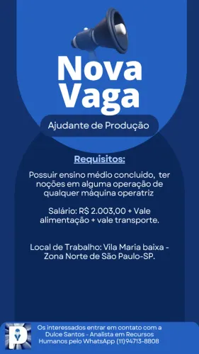 Ajudante de Produção