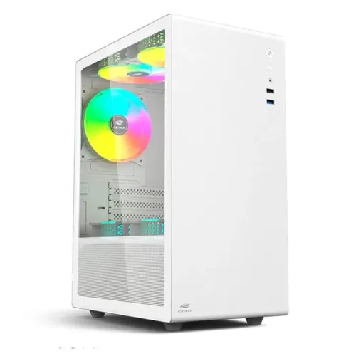 GABINETE GAMER MT-G200WH  COM 3 FANS BRANCO C3TECH