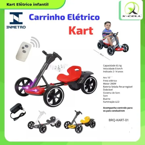 Carrinho eletrico kart 390w