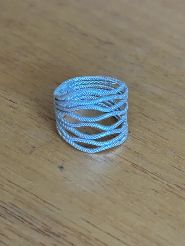 Anel prata 925 feminino diferenciado 