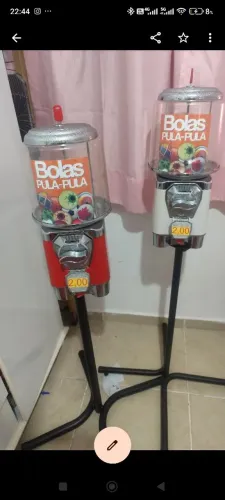 máquina de bolinha catraca de 2 reais