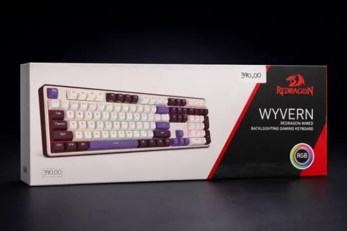 TECLADO MECANICO REDRAGON WIVERN FULL SIZE - NOVO LACRADO - SOMOS LOJA - TEMOS GARANTIA