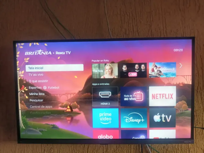 Vendo TV roku Britânia