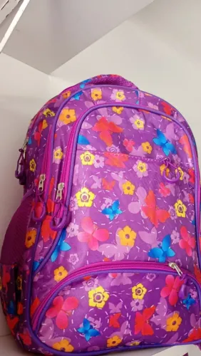 Mochila floral escolar juvenil