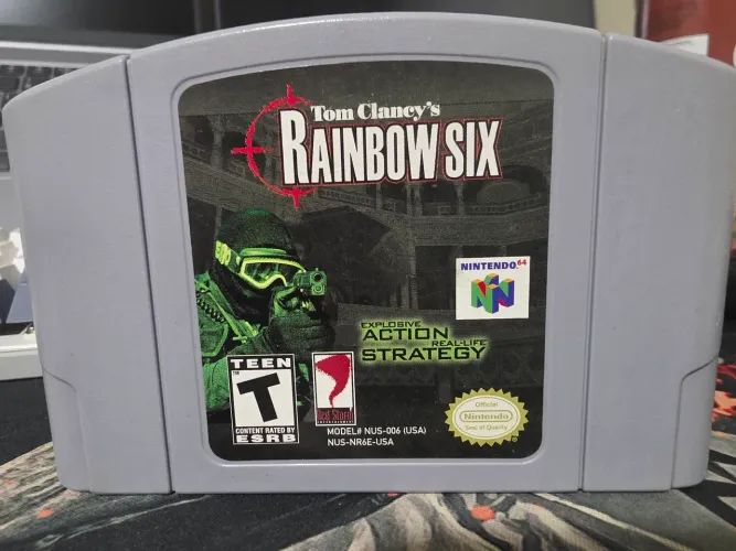 Tom Claney's Rainbow Six, Nintendo 64, Jogo Original, Labels Originais