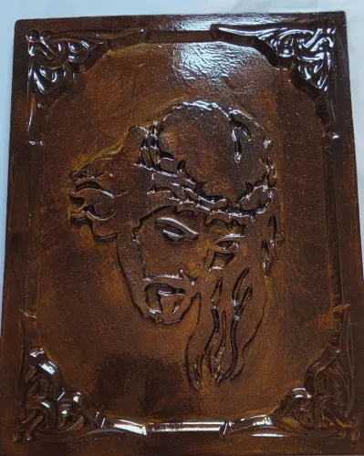 Quadro de gesso Imagem do rosto de Cristo