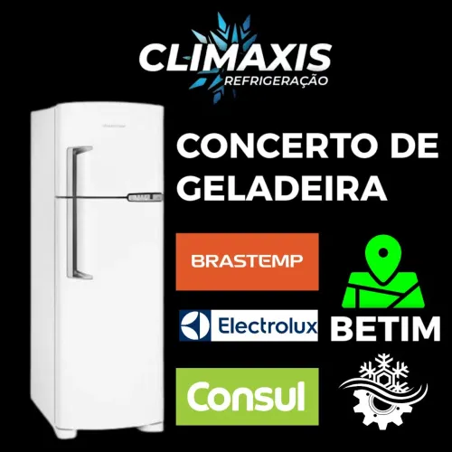 Concerto de geladeira Brastemp, carga de gás, serviços
