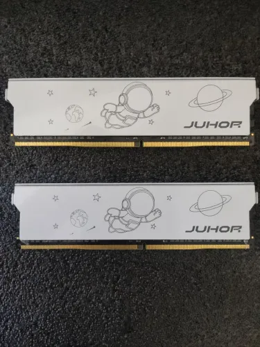 Memória RAM JUHOR Astronaut 32GB (2x16GB) DDR4 3600MHz CL18 White
