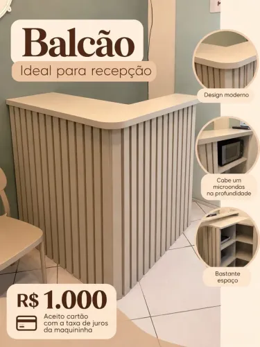 Vende-se balcão para recepção 