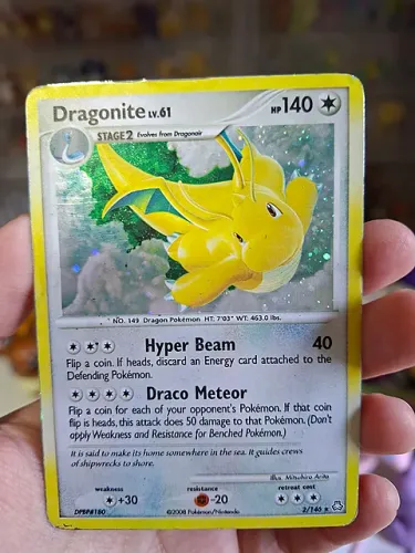 Carta Pokemon Dragonite Foil Raro 2/146 2008 Diamond & Pearl