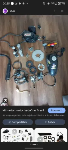 Vendo kit completo pra motorizada 80 cc motor novo 