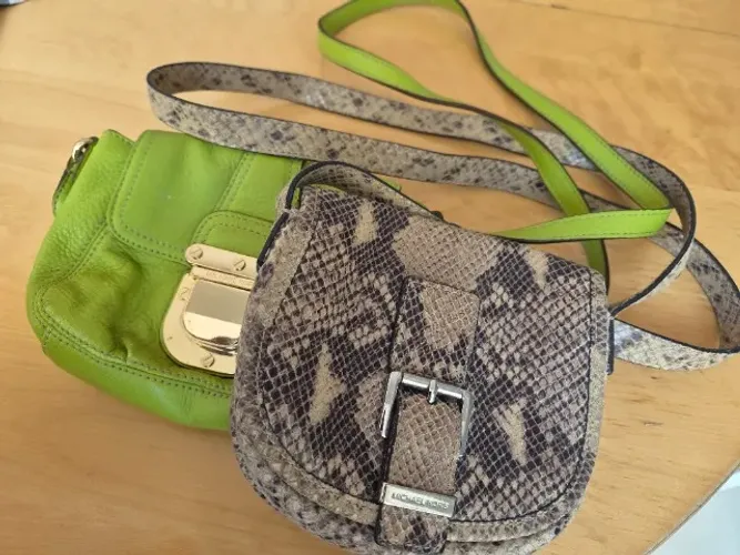 Kit 2 Bolsas Michael Kors Crossbody - Verde + Animal Print