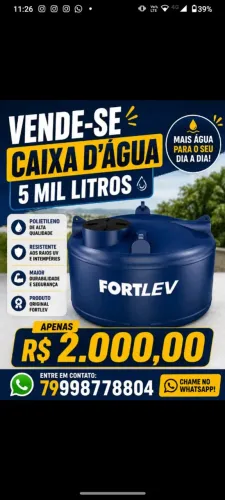 Caixa d'água 5000 litros