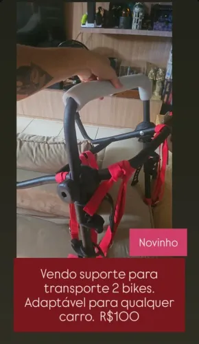 Suporte bike para carros - bicicleta