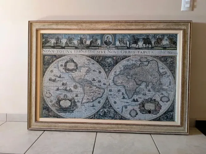 Quadro quebra cabeça de 3.000 peças (Mapa Mundi)