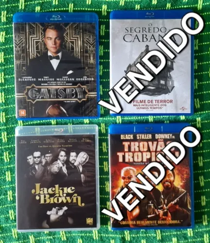 Blu-rays Jackie Brown e O Grande Gatsby