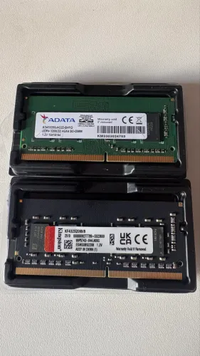 Memória RAM 8Gb Fury + RAM 4Gb Adata