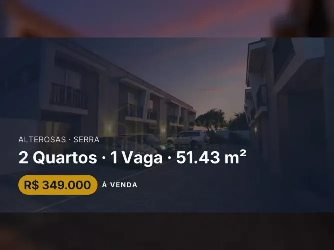 Casa Charmosa com 2 Quartos e Quintal em Alterosas Serra/ES