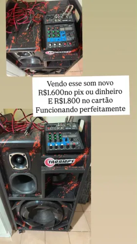 Vendo som pontente novo funcionando tudo perfeitamente meu wpp *