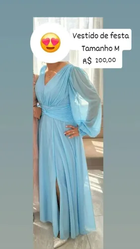 Vestido de festa Azul