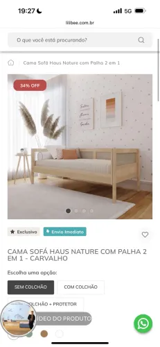 Cama solteiro - Marca Lilibee