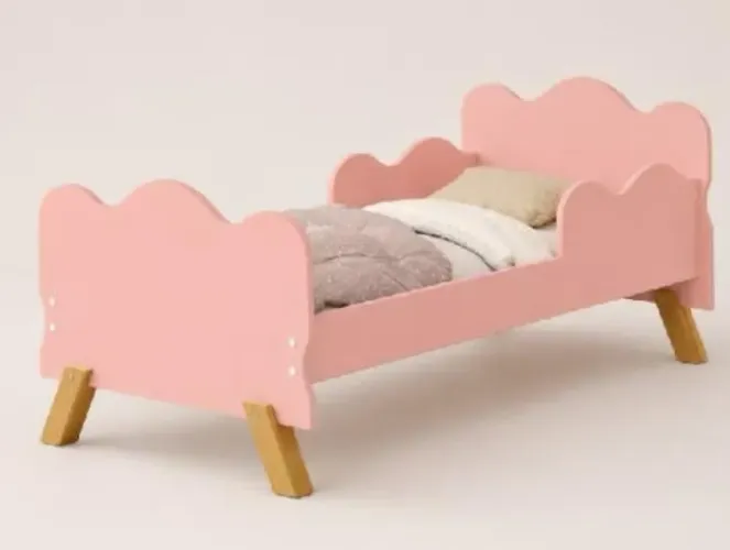Mini Cama Angel Rosa Formato Nuvem Com Colchão