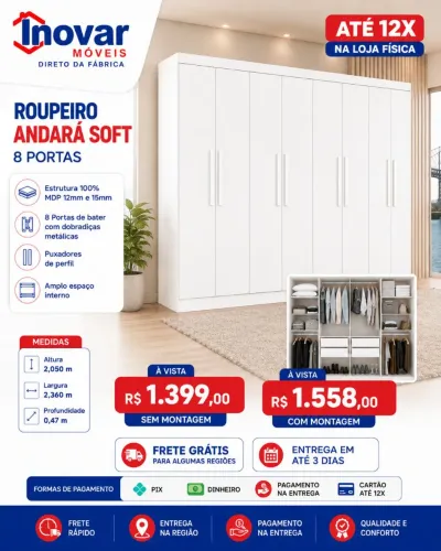 Roupeiro Andará soft