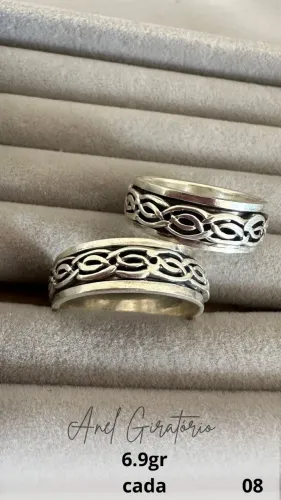 Anel de Enrolamento ( tribal)Prata 925