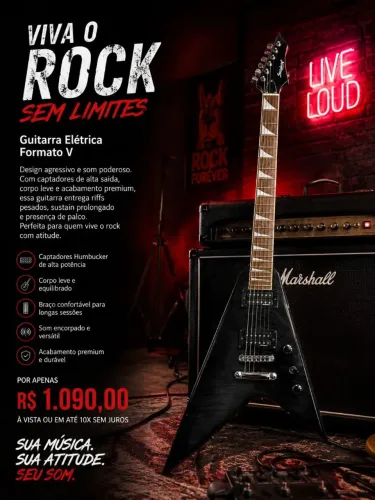 Guitarra Strinbergue flash V