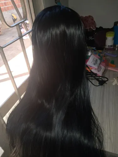 Peruca fibra orgânica + touca