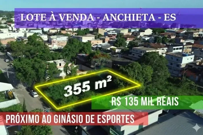 Lote à venda próximo ai Centro de Anchieta