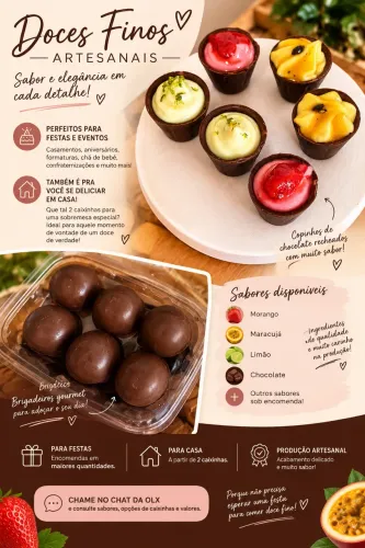 DOCES FINOS ARTESANAIS | PARA FESTAS OU PARA SE DELICIAR EM CASA! ?